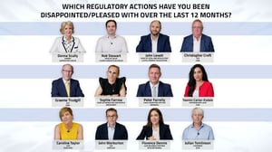 Which regulatory actions has the insurance sector been pleased with in the last 12 months?
